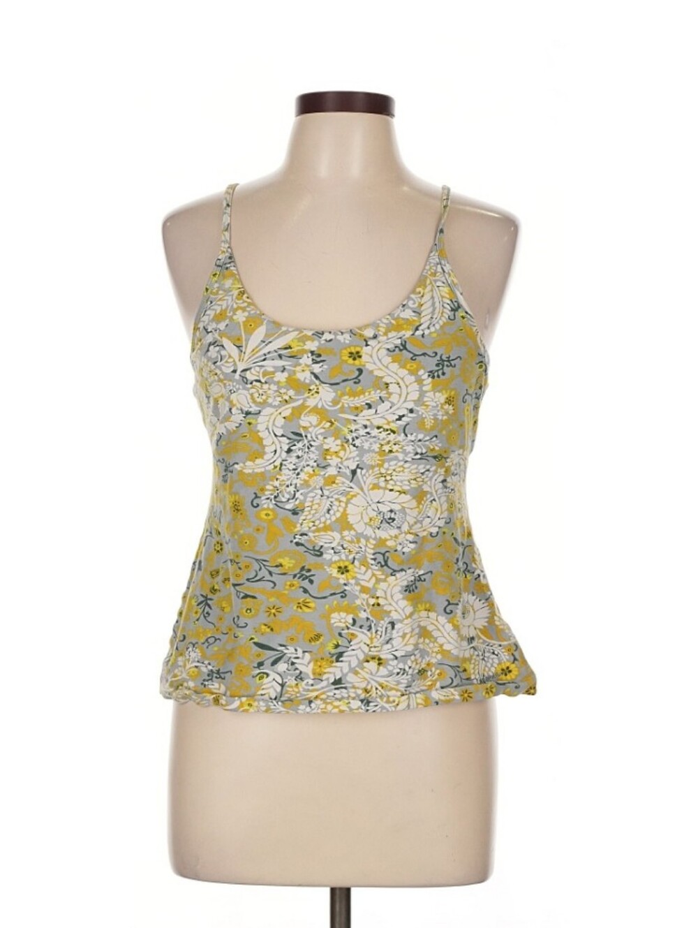 Patagonia Yellow Floral Spaghetti-Strap Camisole Large